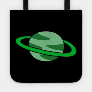 Green Ringed Planet Tote