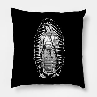 Coatlicue Guadalupe Black Version Pillow