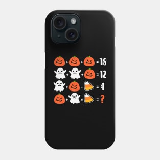 Math Teacher puzzle hallween Phone Case