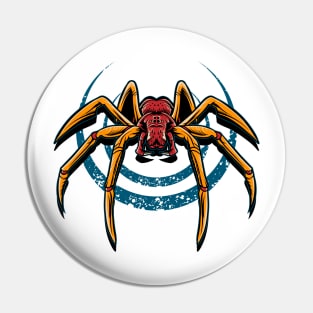 Spider Dark Illustration Pin