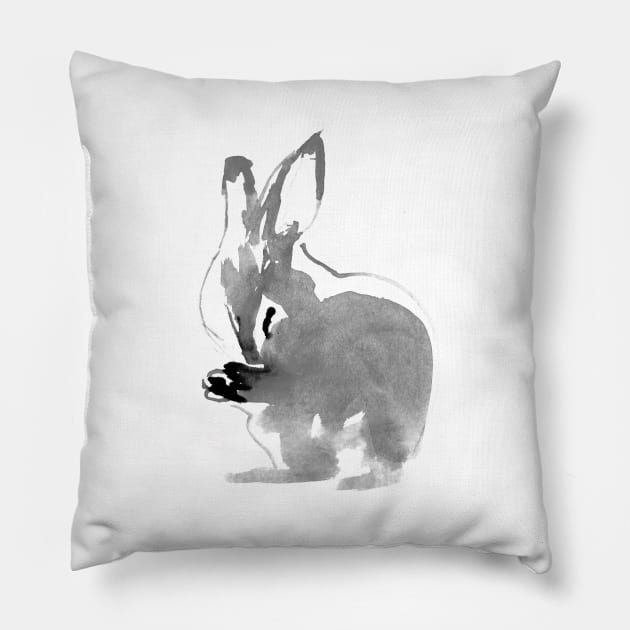 rabbit Pillow by pechane