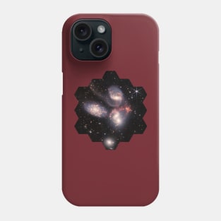 Stephan’s Quintet hexagonal JWST James Webb Space Telescope Phone Case