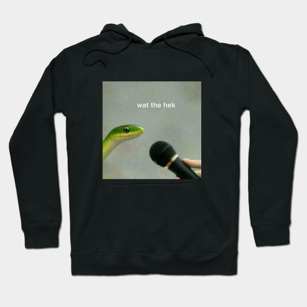 Snake What The Heck Funny Reaction Meme Reaction Meme Sweat A Capuche Teepublic Fr