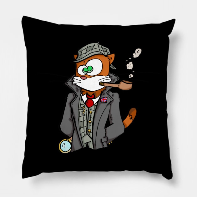 Charlock Holmes Pillow by Catartyk