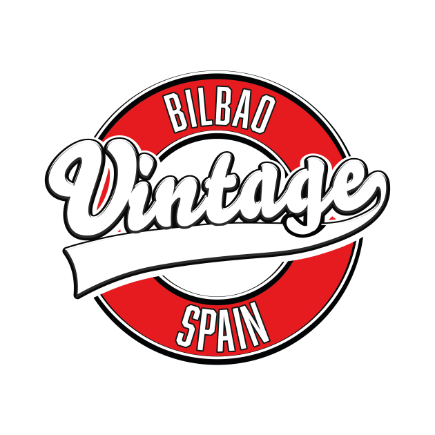 Bilbao spain vintage style logo by nickemporium1