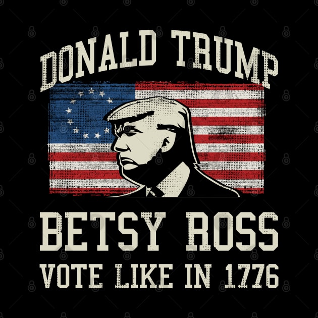 Trump Re-Election 2020 Merica Betsy Ross Flag 1776 by Designkix