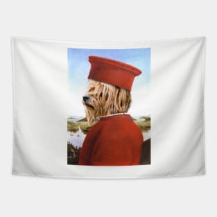 Portrait of a Yorkshire as Federico da Montefeltro - Pet Gift Tapestry