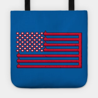 USA Flag like Tote