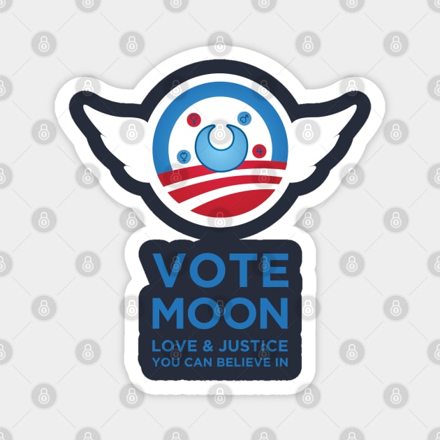 Vote Moon Magnet by RachaelMakesShirts