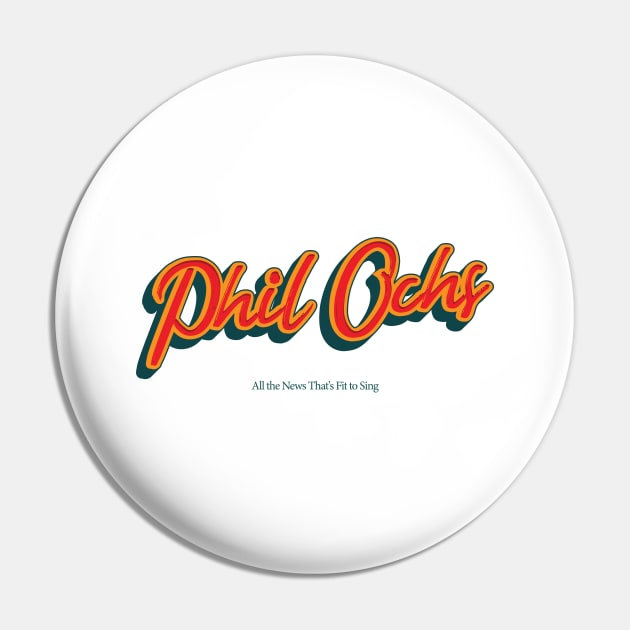 Phil Ochs Pin by PowelCastStudio