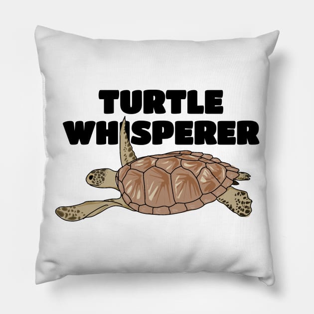 TURTLE WHISPERER Pillow by FabuleusePlanete