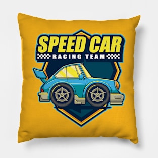 Speed Mini Car Racing Team Pillow