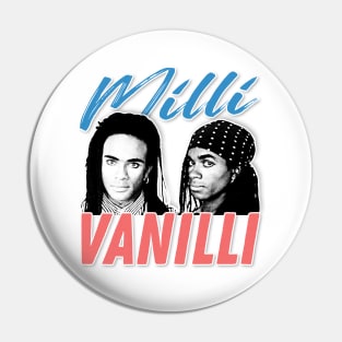 Milli Vanilli - Vintage Look Design Tribute Pin