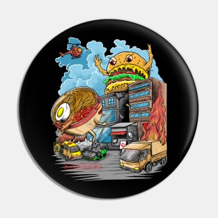 ramen vs hamburger Pin