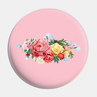 Peony flowers Pin