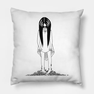 Girl with spiders Pillow