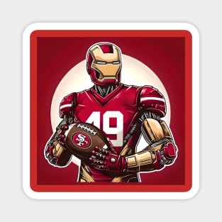 The Iron 49er mashup fan art Magnet