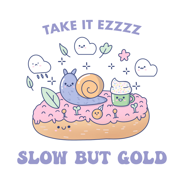 Take it easy & slow but gold by FlatDesktop
