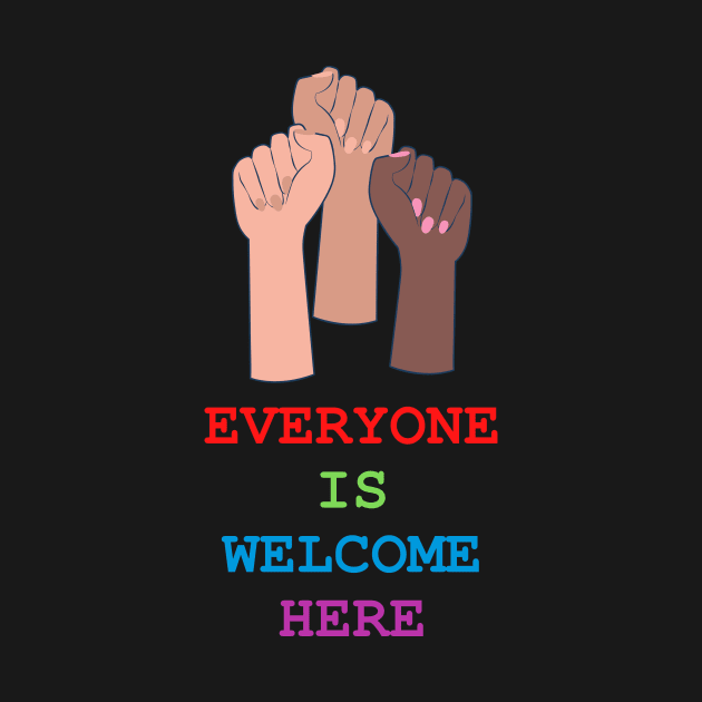 everyone is welcome here by 29 hour design