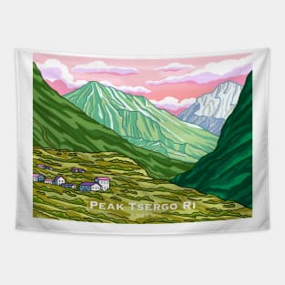 Peak Tsergo Ri Tapestry