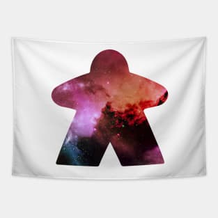 Red and Orange Space and Stars Meeple | Board Game Fan Tapestry