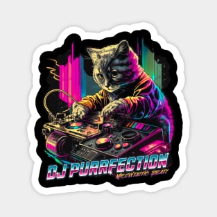 DJ Purrfection Cat DJ Magnet