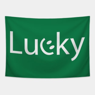 Lucky feeling lucky artistic typography design Tapestry