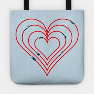 Civil Engineering Red Heart Tote