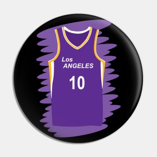 Los Angeles Sparks uniform number 10 Pin