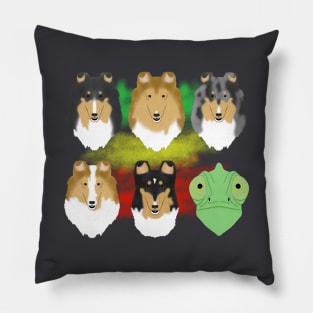 Collie Chameleon Pillow