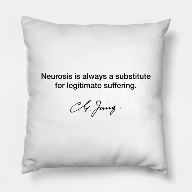 Neurosis - Carl Jung Pillow by Modestquotes