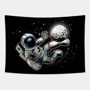 Astronaut football Kick Tapestry