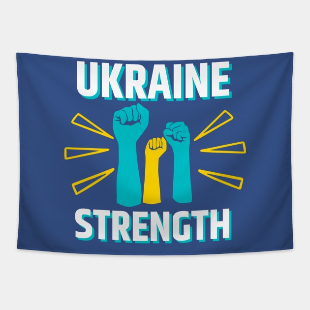 UKRAINE STRONG Tapestry by Jadotdot Designs