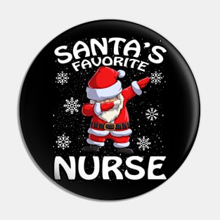 Santas Favorite Nurse Christmas Pin