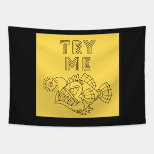 Try me gift t shirt design Tapestry