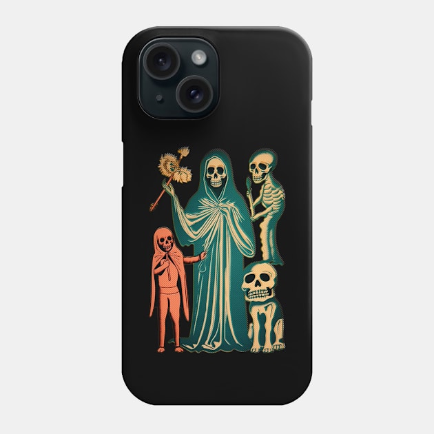 Family of Ghouls Phone Case by kingkongmatsing