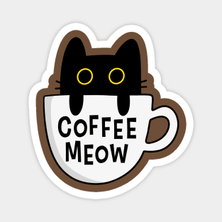 Black Cat Coffee Magnet