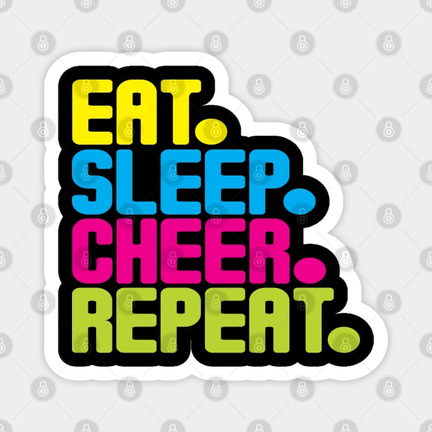 Eat Sleep Cheer Repeat Magnet by wearmarked