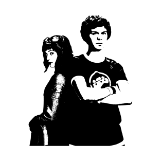 Scott and Ramona in Black T-Shirt