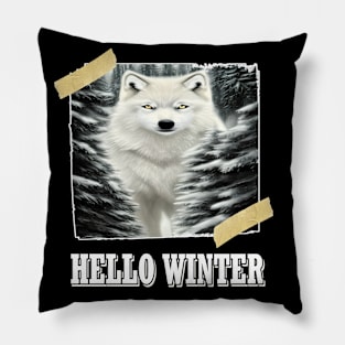 hello winter Pillow