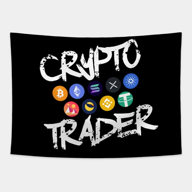 Crypto Trader Tapestry by DesignBoomArt