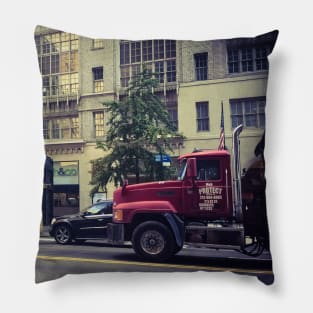 Seventh Ave, Manhattan, New York City Pillow