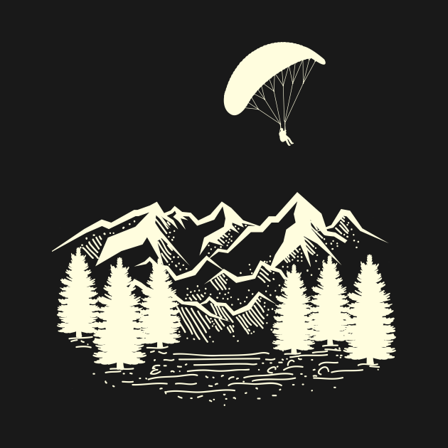 Discover Outdoor Hobbies Paraglider Gift Paragliding - Paragliding - T-Shirt