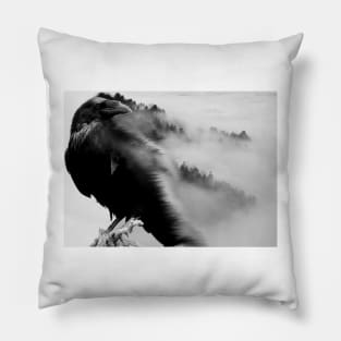 Forest Raven Pillow