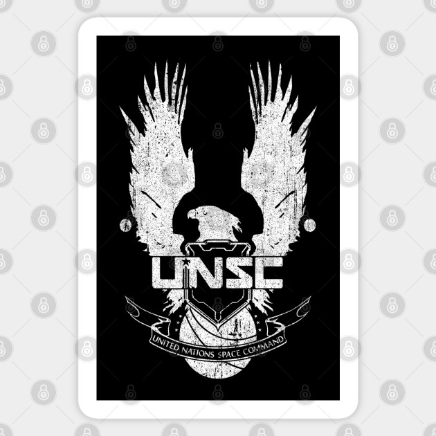 Unsc United Nations Space Command Videogames Sticker Teepublic
