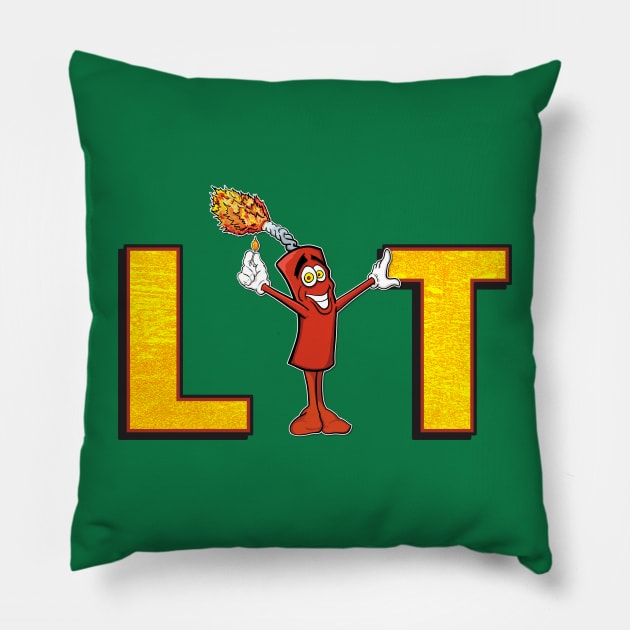 LIT Pillow by Big Bee Artistry