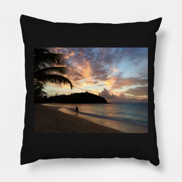 Walk along the Beach Pillow by ephotocard