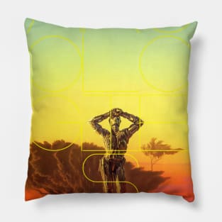 Arcologies - Robots of Dawn Large Pillow