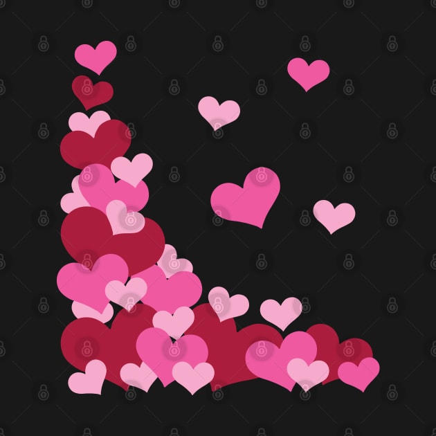 Hearts | Love | Pink | Black by Wintre2