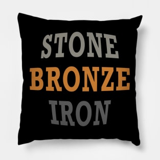Stone Bronze Iron Pillow